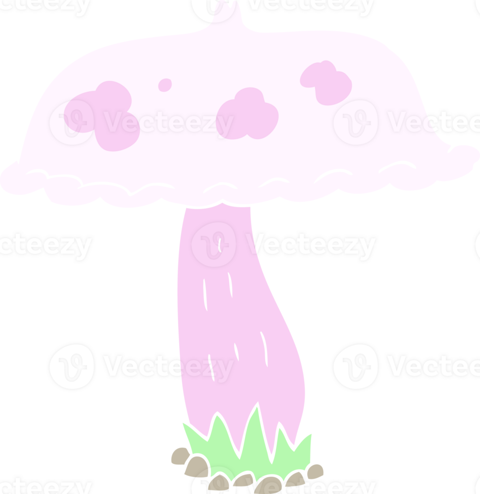 flat color illustration of mushroom png