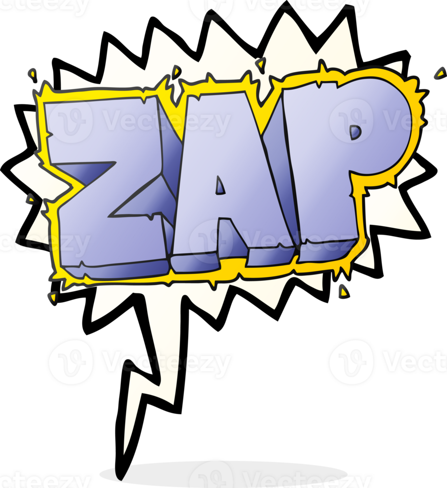 hand drawn speech bubble cartoon zap symbol png