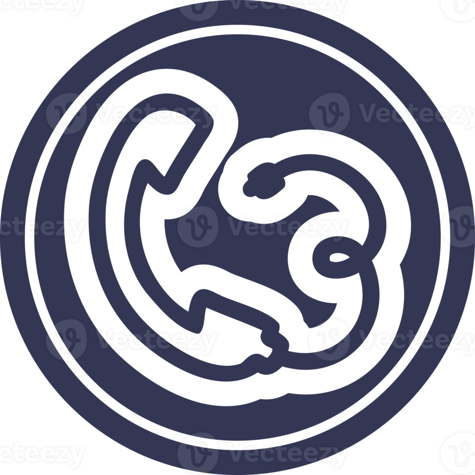 telephone handset circular icon symbol png