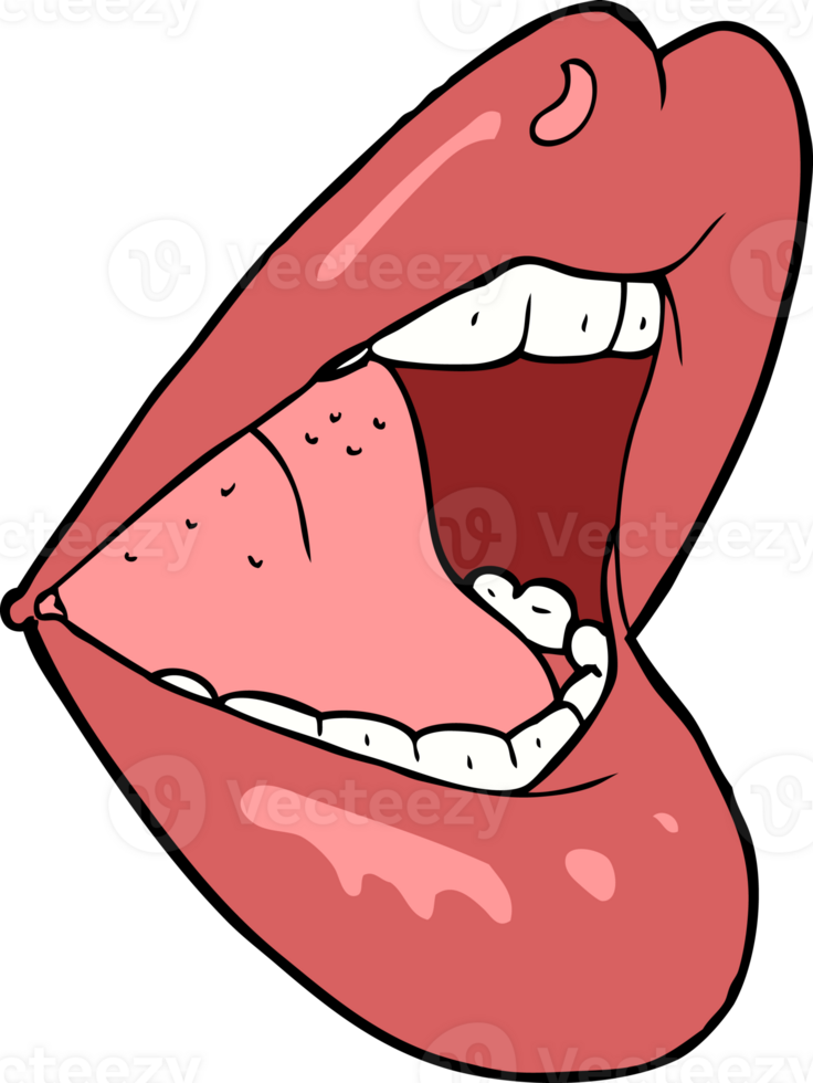 cartoon open mouth png