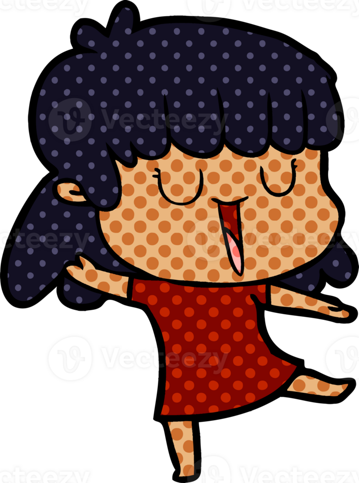 cartoon woman laughing png