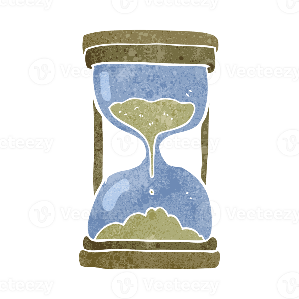hand retro cartoon timer png
