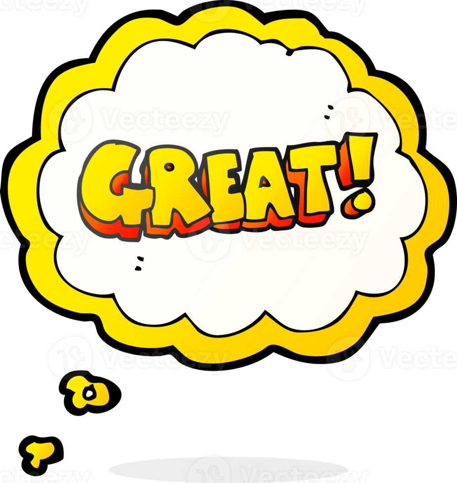 GREAT  hand drawn thought bubble cartoon symbol png