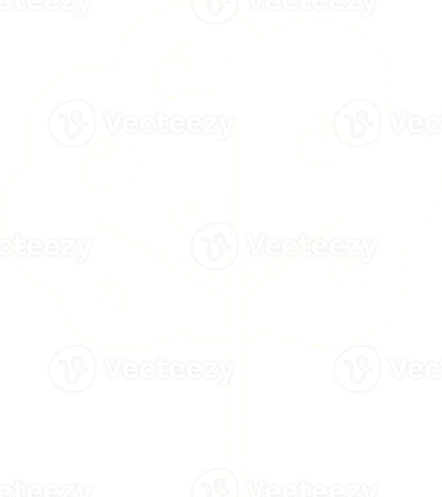Apple Tree Chalk Drawing png