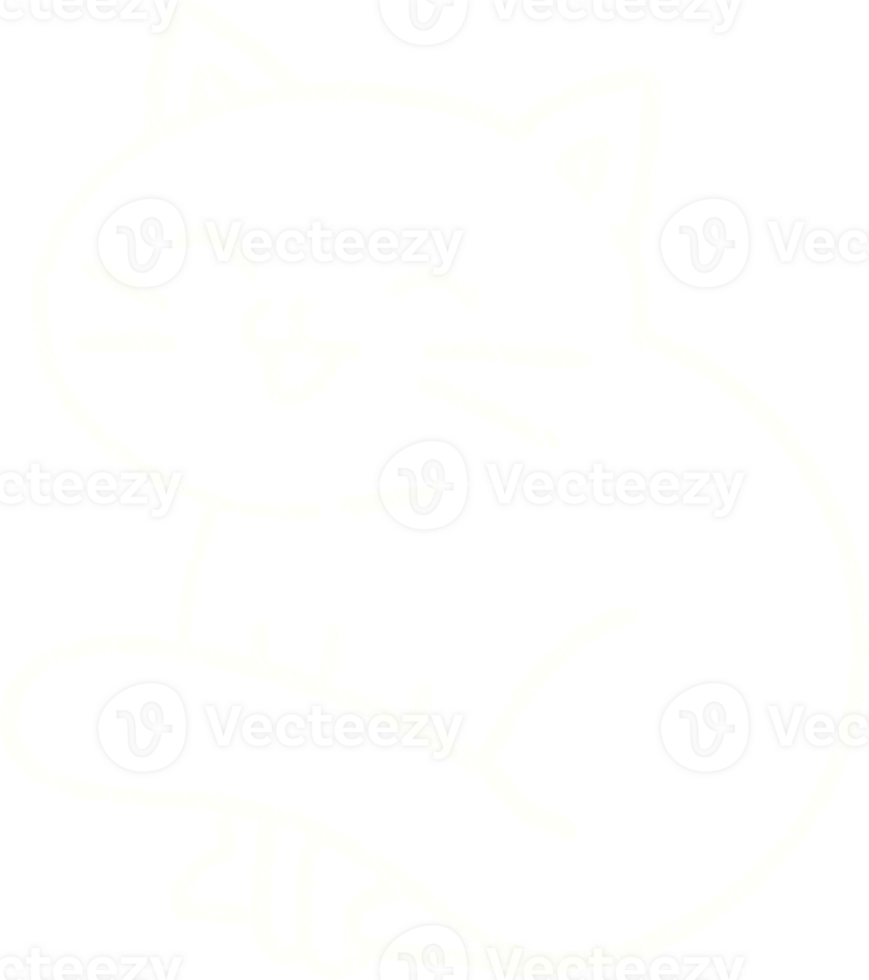 Cat Chalk Drawing png