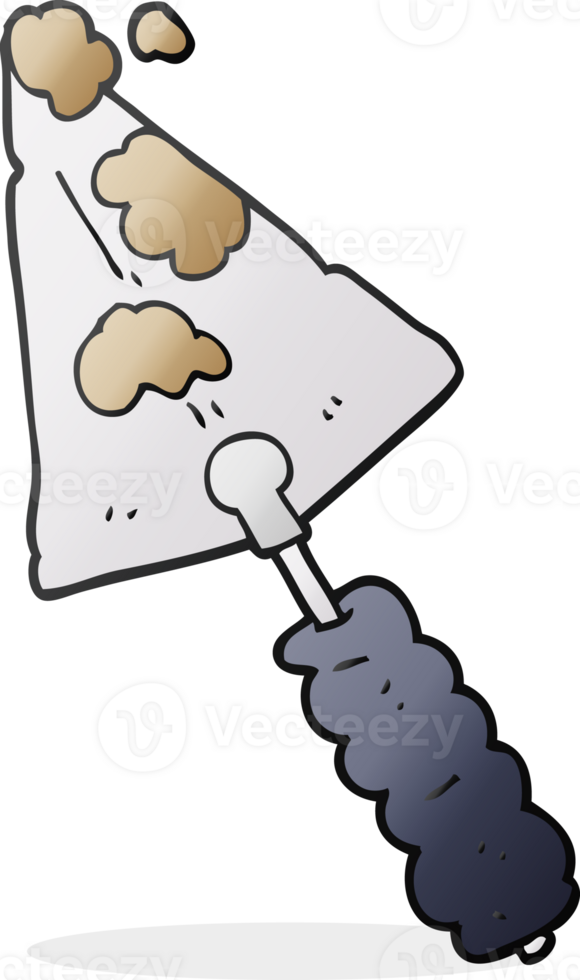 hand drawn cartoon trowel png