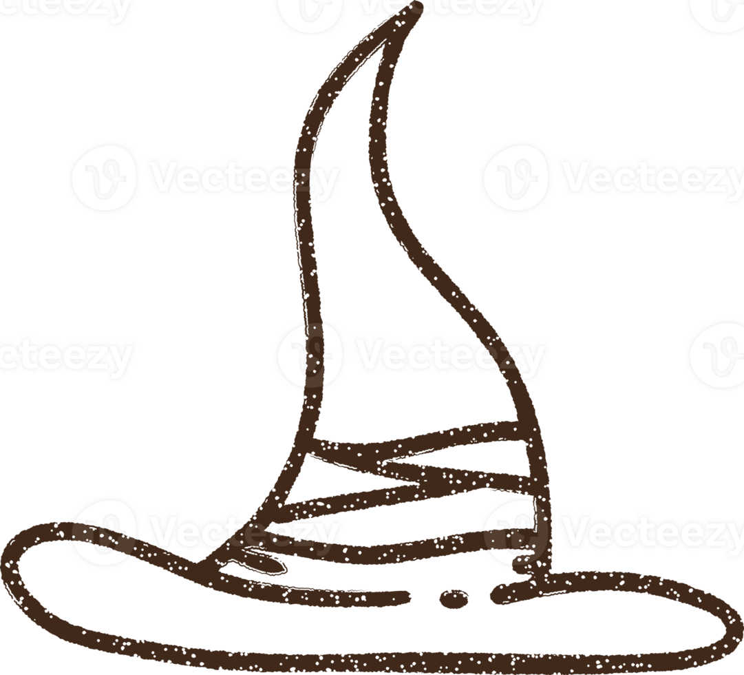 Witch Hat Charcoal Drawing png