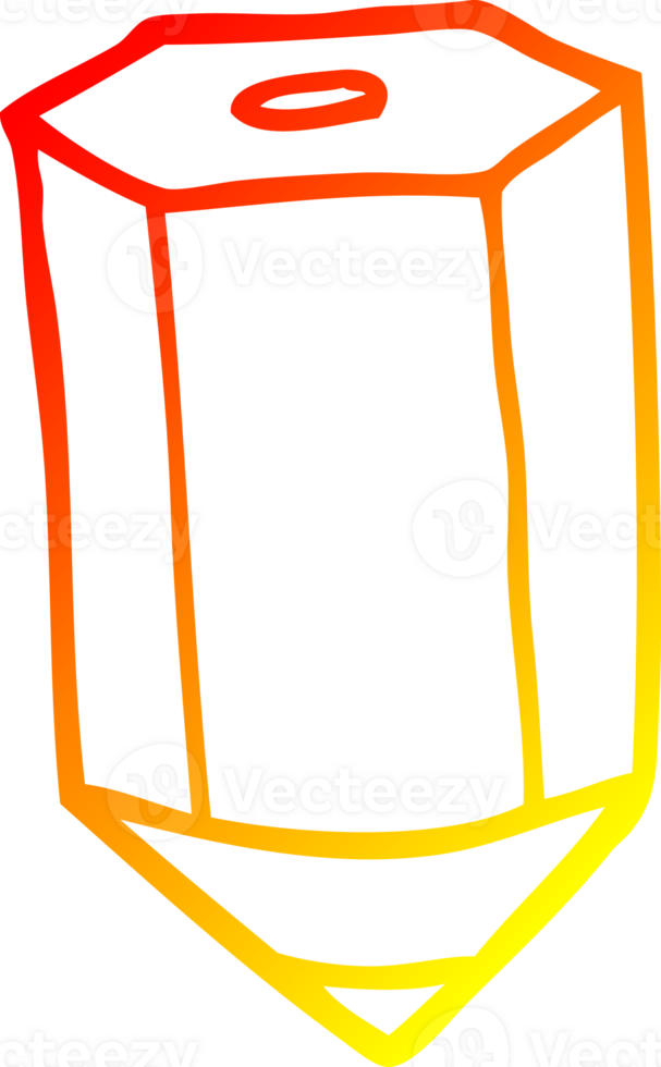 warm gradient line drawing of a cartoon colored pencil png