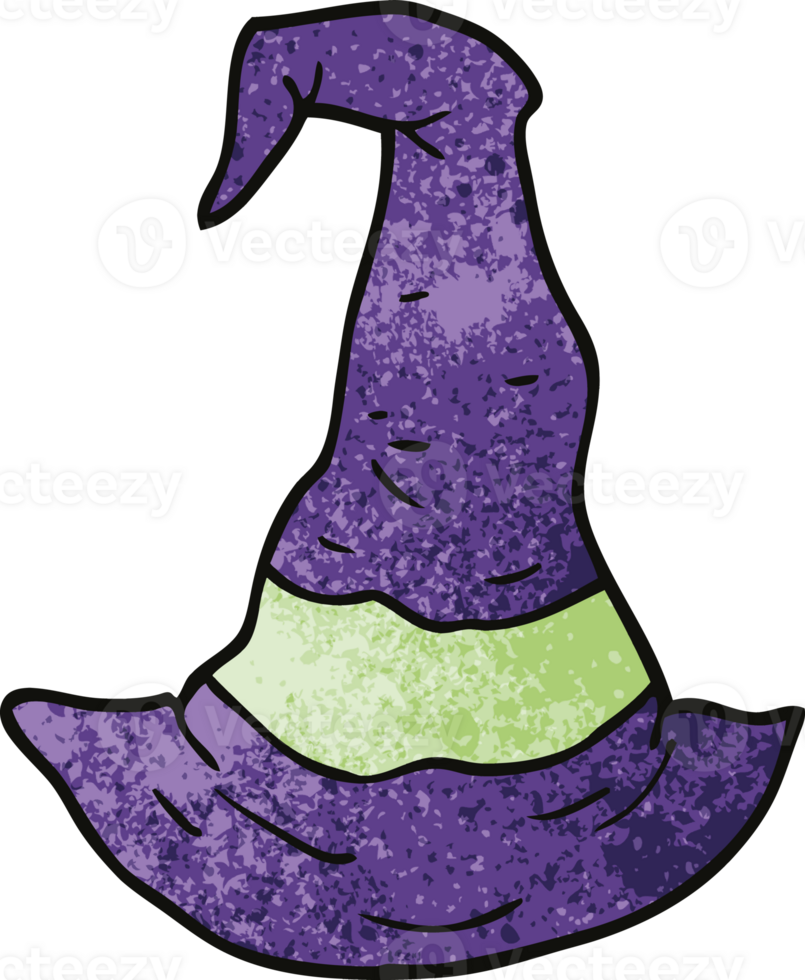 cartoon doodle witch hat png