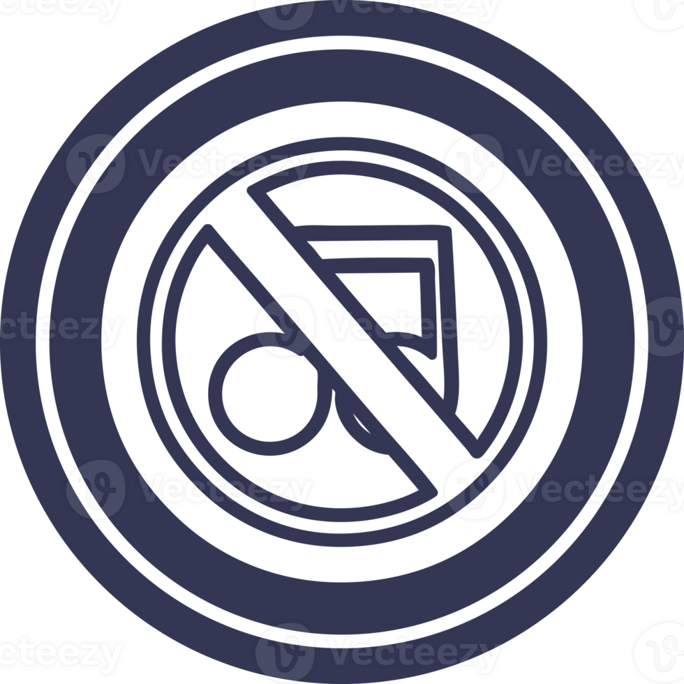 no music circular icon symbol png