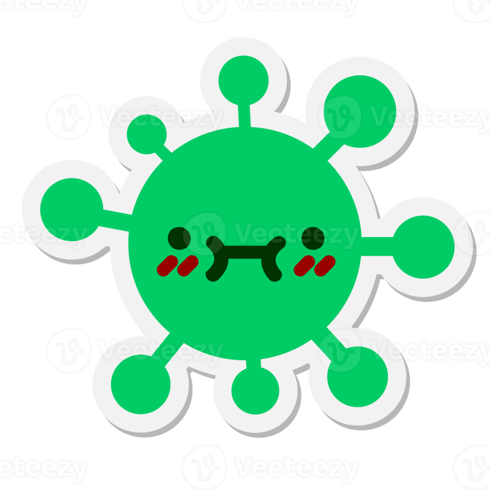 embarrassed virus sticker png