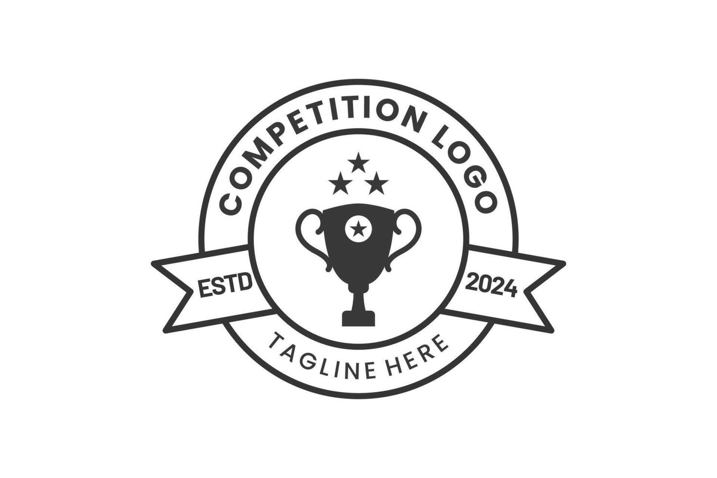 Modern design Unique competition logo template vector