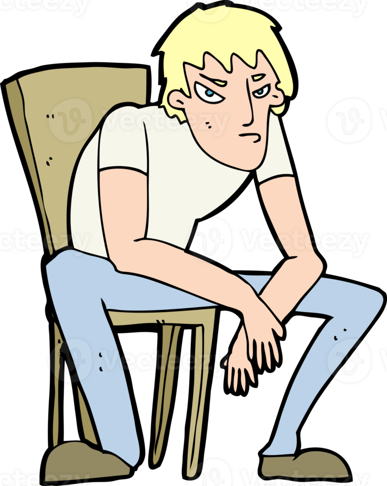 cartoon dejected man png