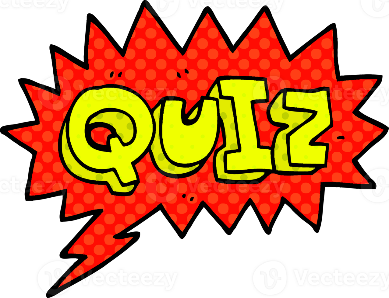 cartoon doodle font quiz png