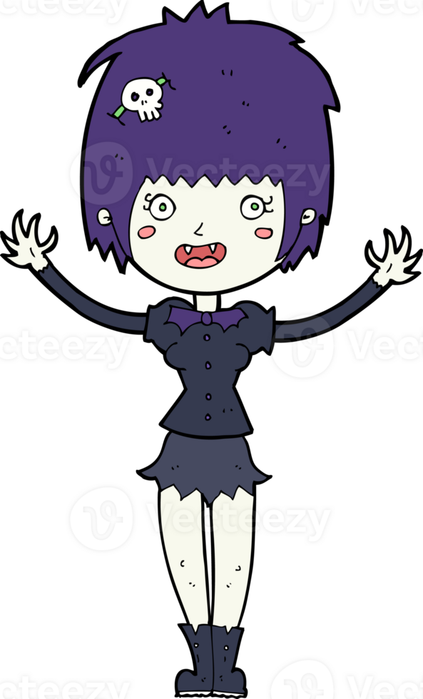 cartoon vampire girl png