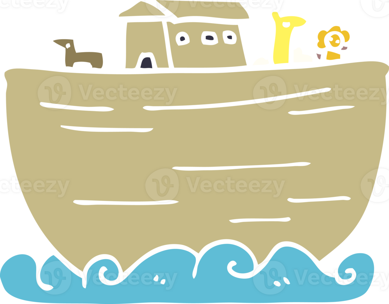 cartoon doodle noahs ark png