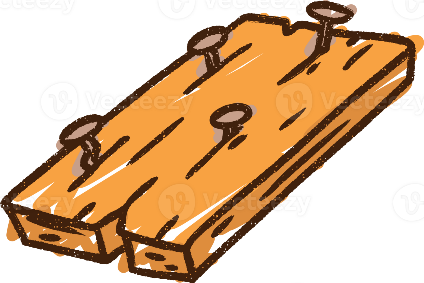 Wood Plank Chalk Drawing png