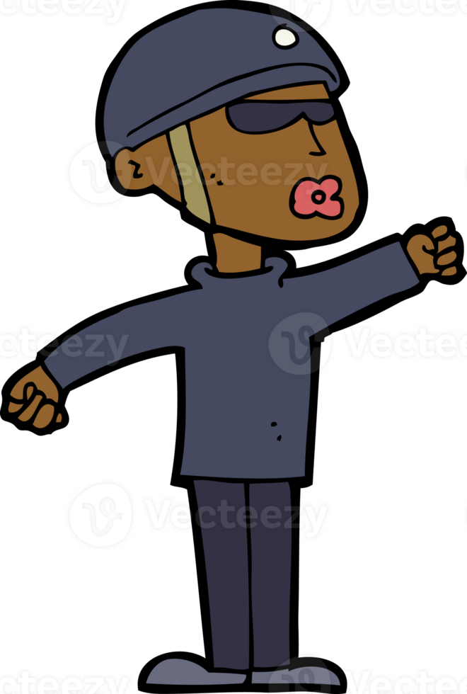 cartoon security guy png