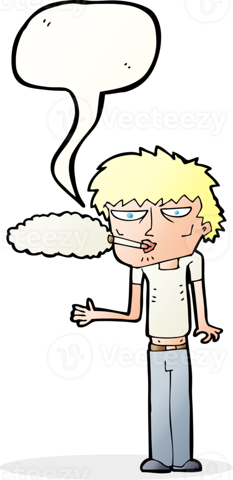 cartoon smoker with speech bubble png