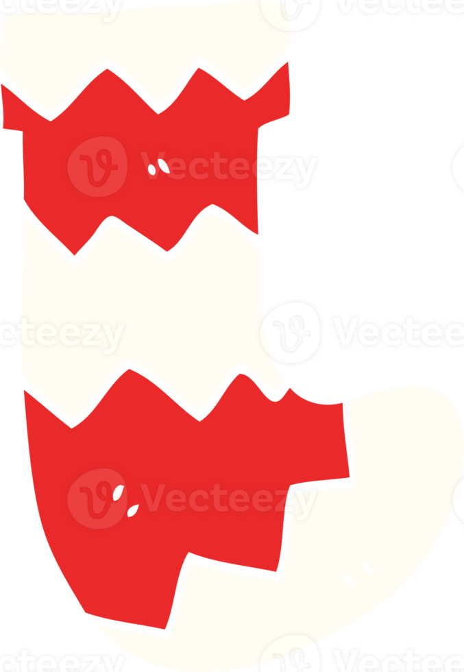 cartoon doodle christmas stocking png