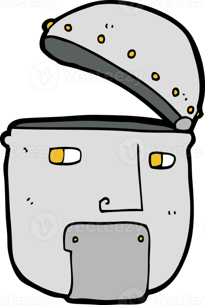 cartoon robot head png