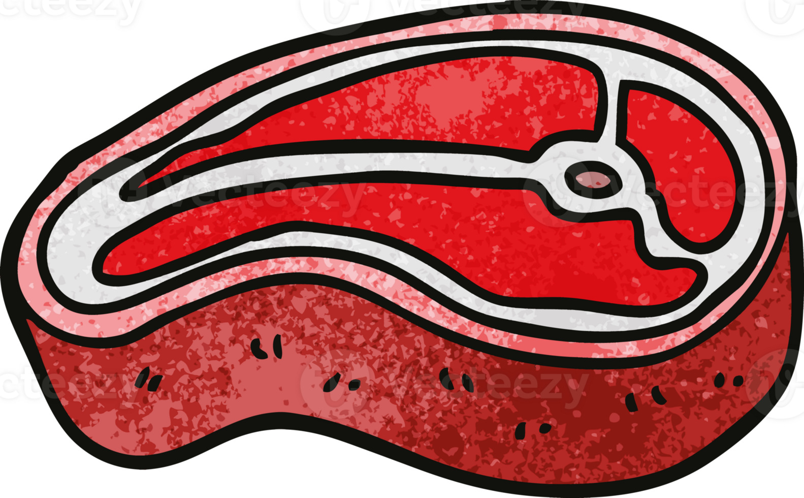 cartoon doodle tasty steak png