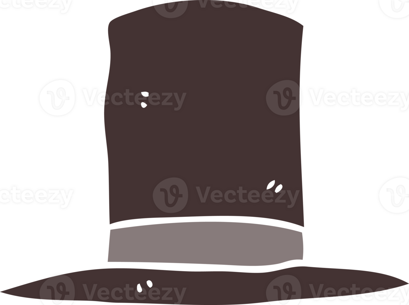 cartoon doodle top hat png
