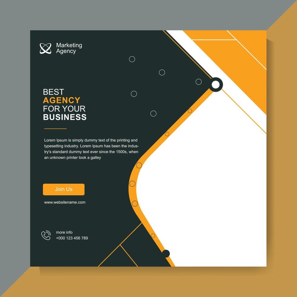 Social Media Post Design Template Pic vector