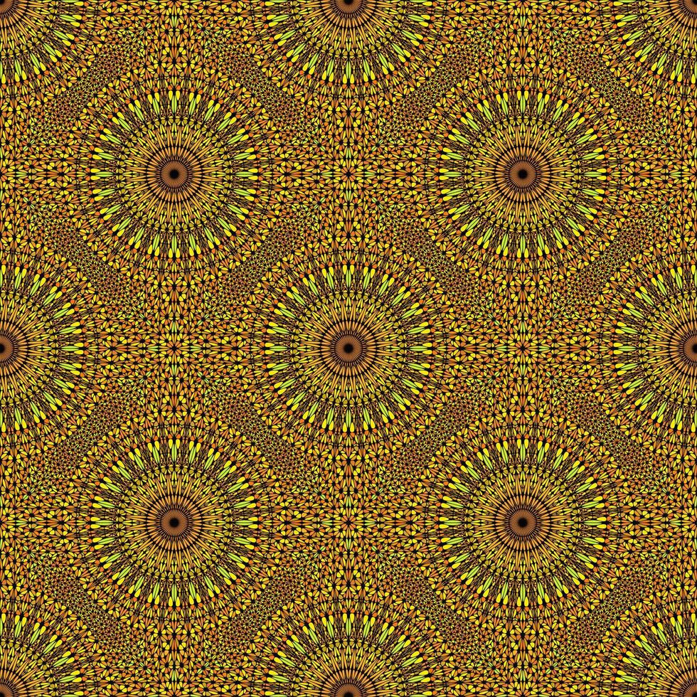 Abstract geometrical gravel mandala mosaic pattern design background vector