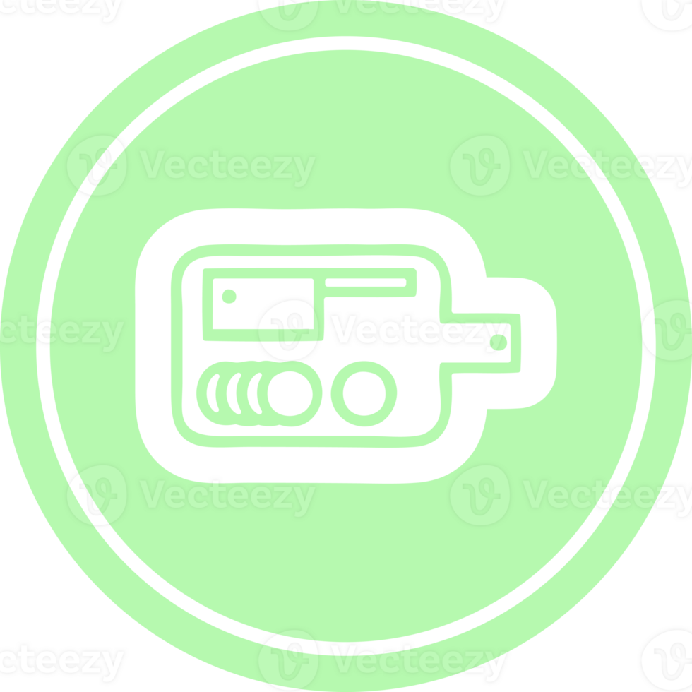 chopping board circular icon symbol png