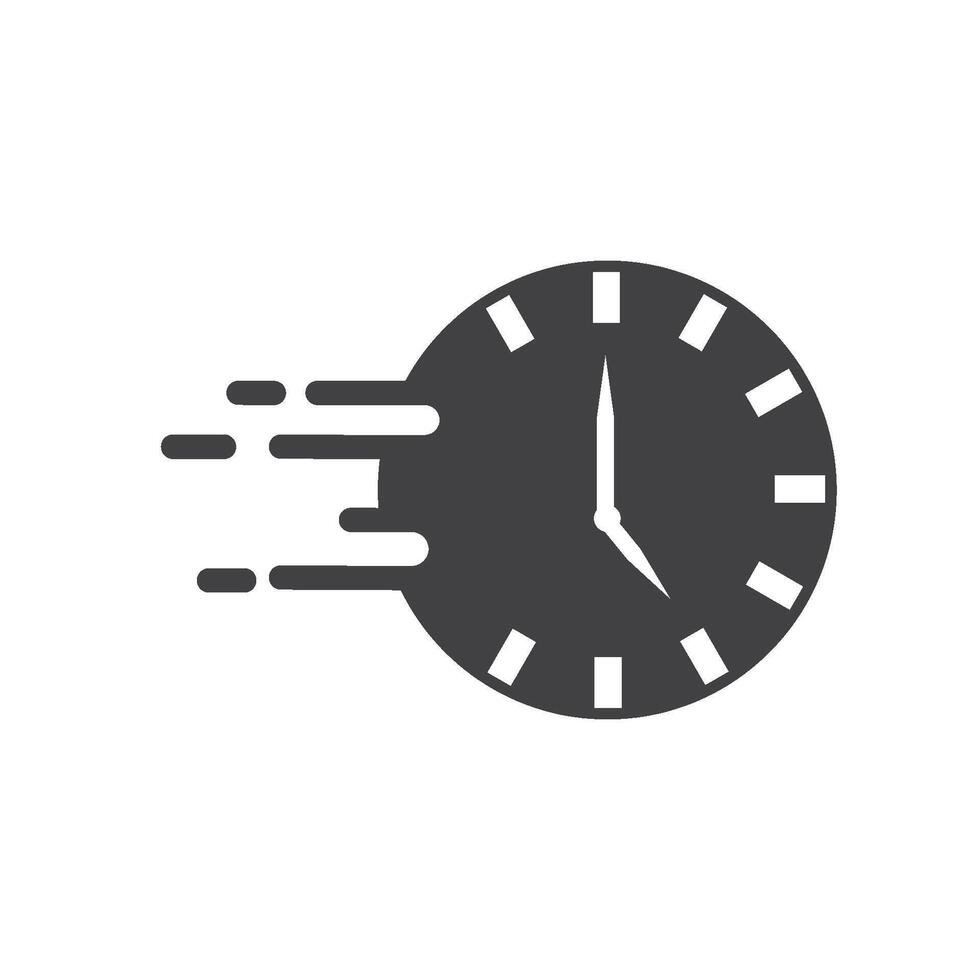 Clock and time icon vector