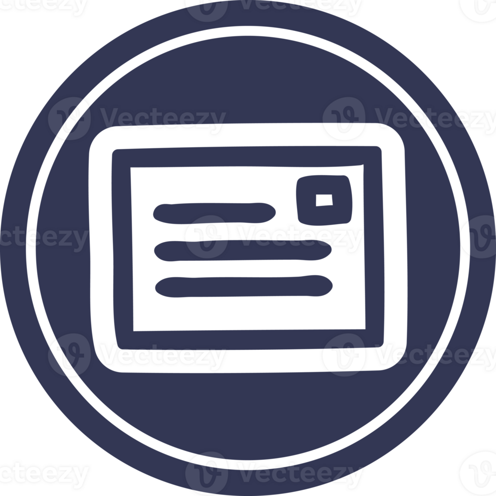 envelope letter circular icon symbol png