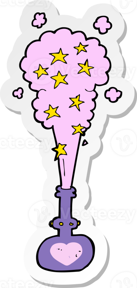 sticker of a cartoon magic potion png