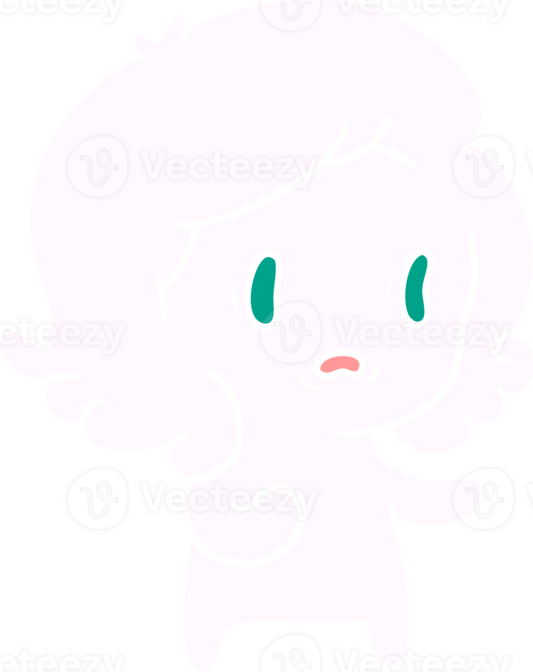 hand drawn cartoon of kawaii scary ghost png