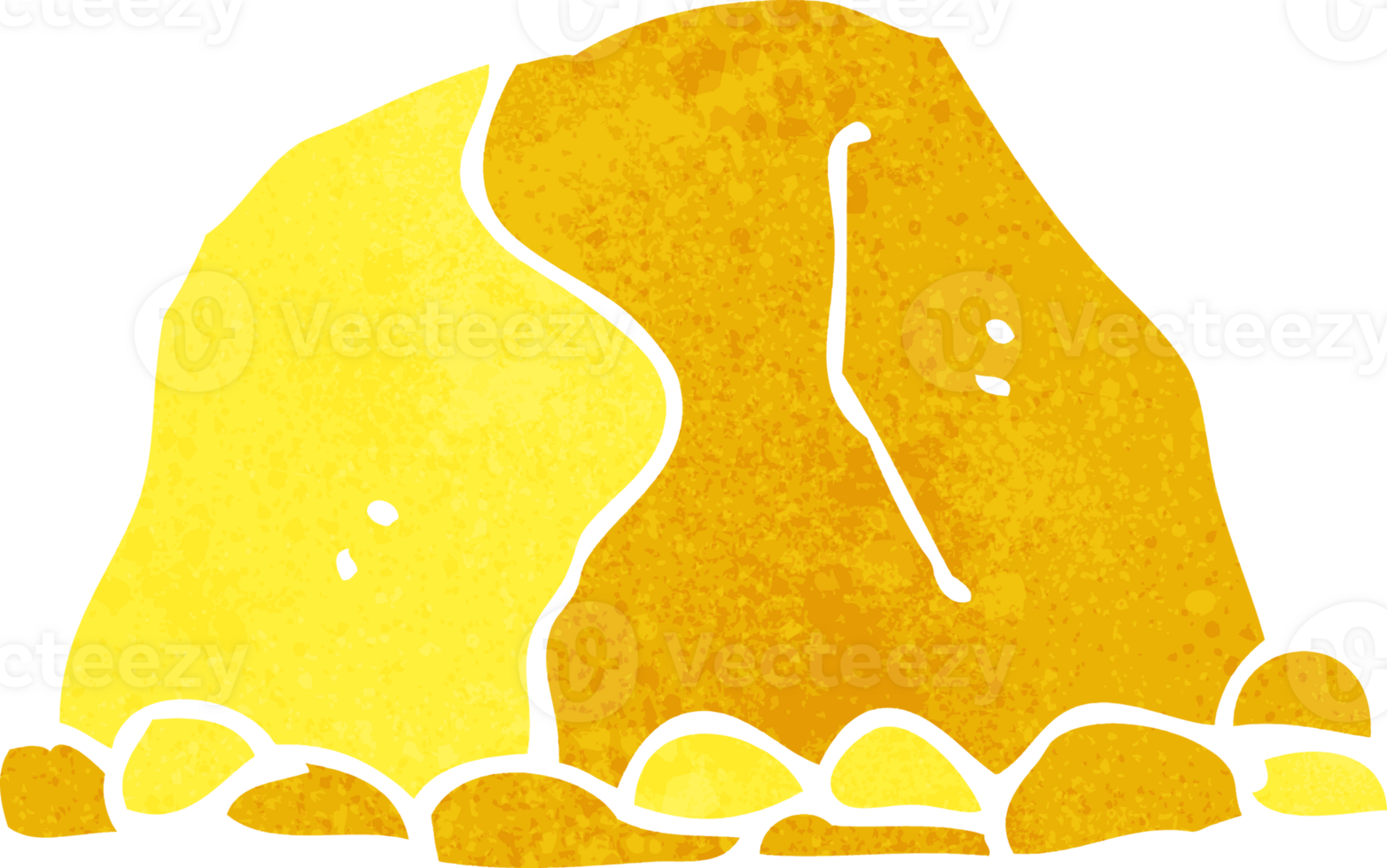 cartoon gold nugget png