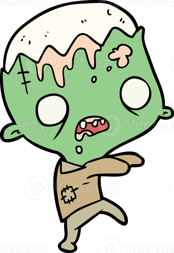 cute cartoon zombie png