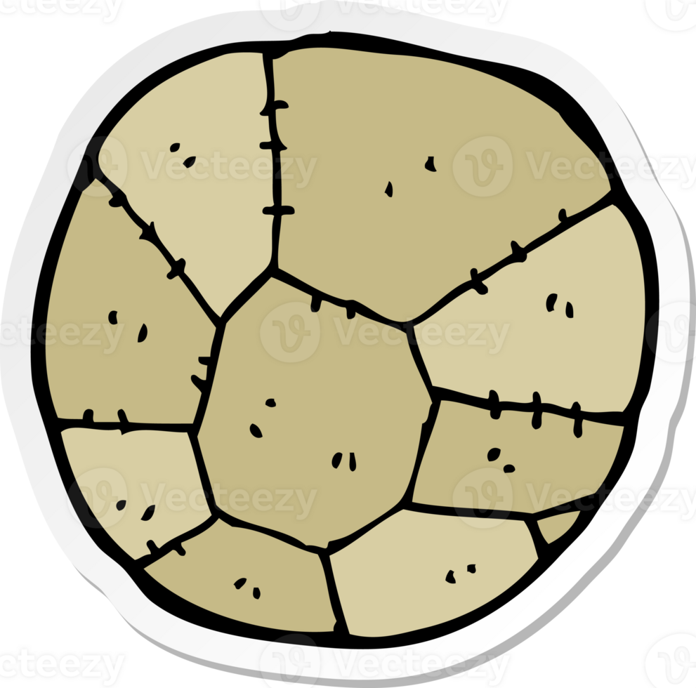 sticker of a cartoon football png