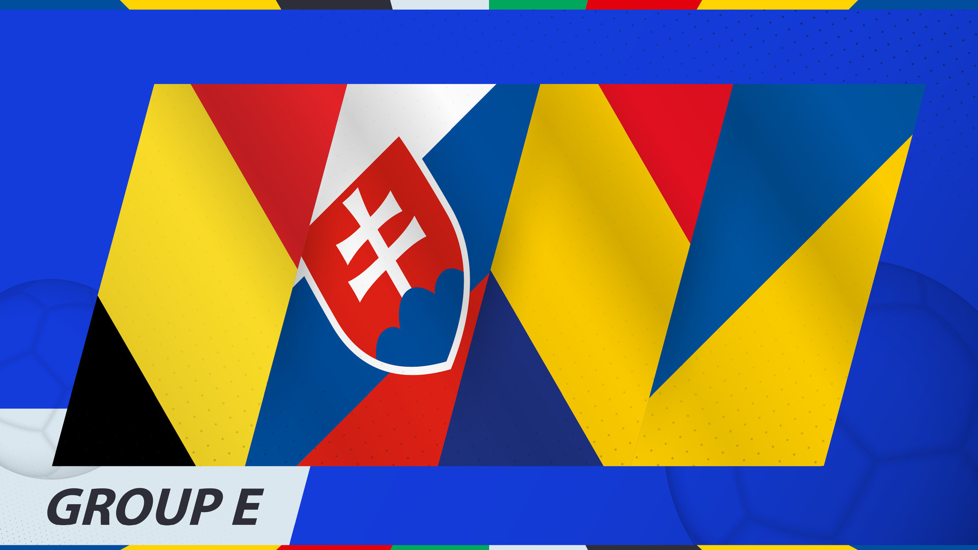 Group E flags of the International football tournament 2024. 45247881