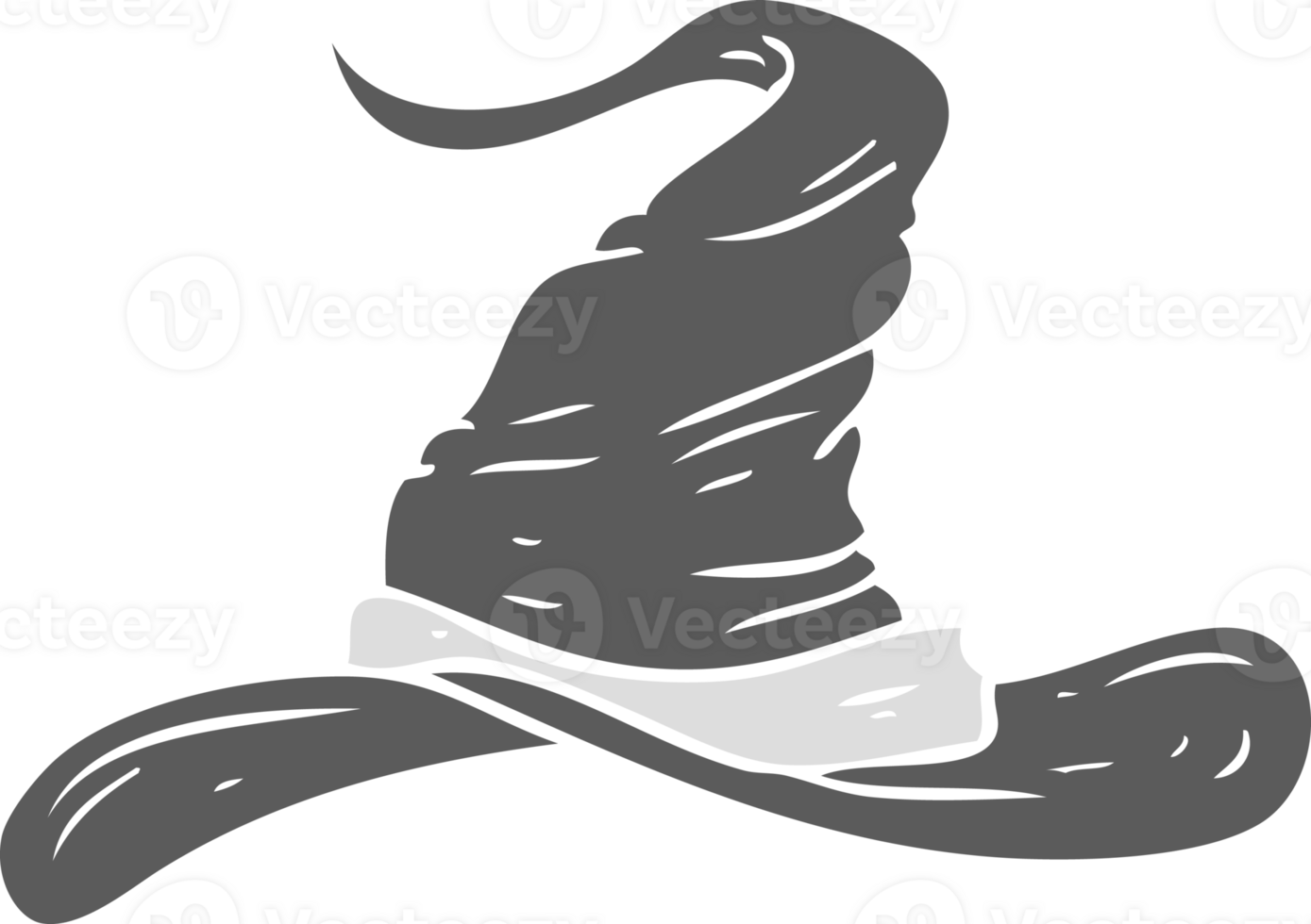 flat color style cartoon wizards hat png