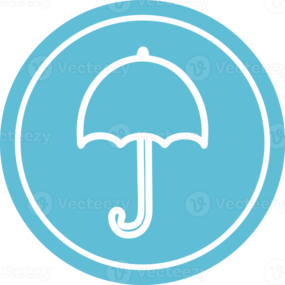 open umbrella circular icon symbol png