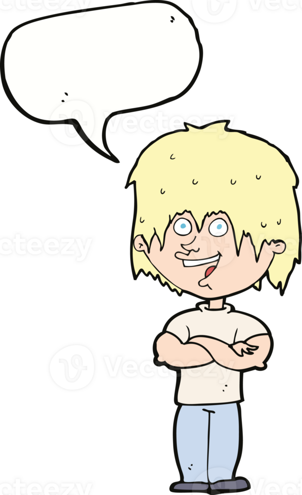 cartoon happy man with speech bubble png