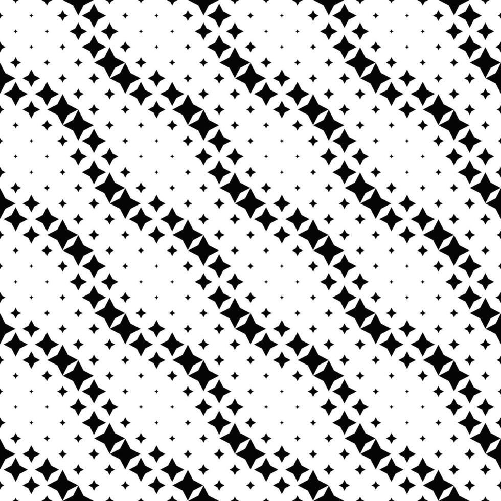 Abstract geometrical black and white star pattern background design vector