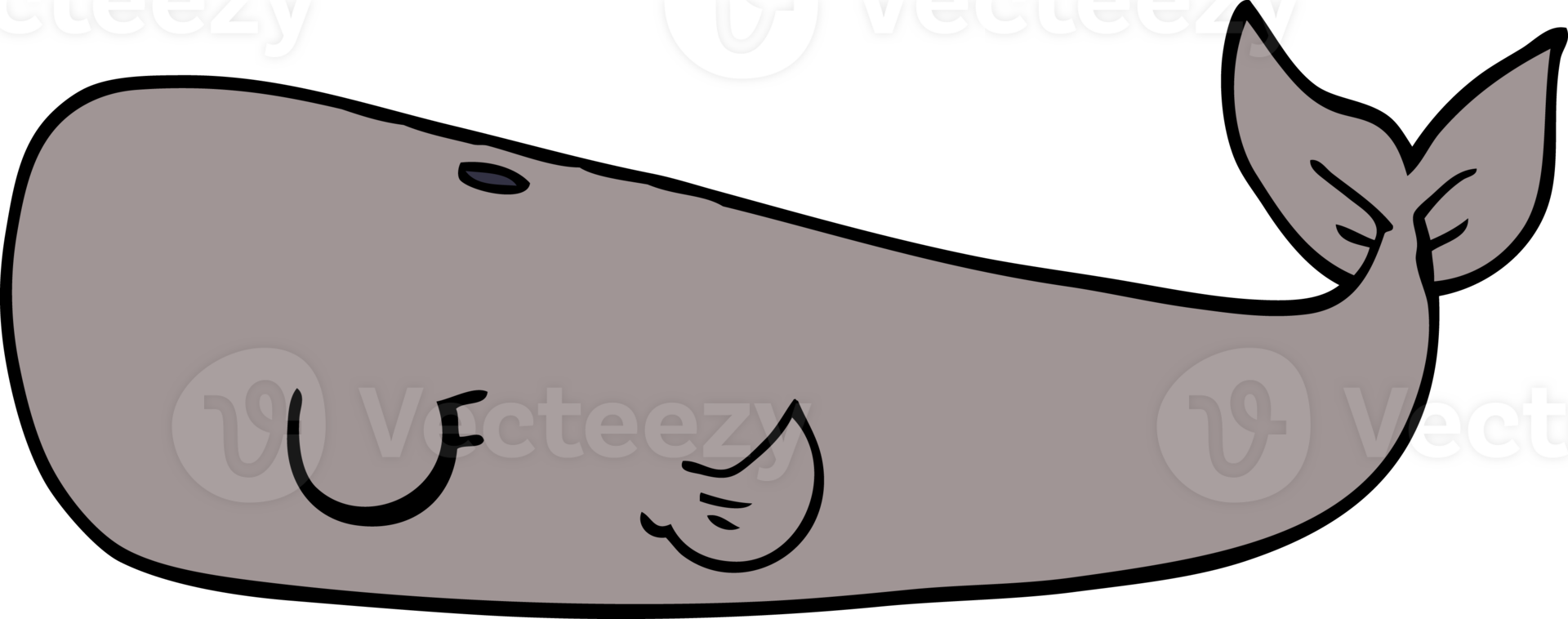 cartoon doodle whale png