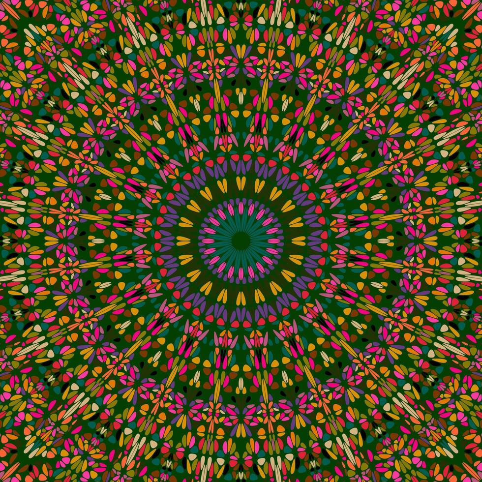 Oriental dynamic abstract gravel mosaic mandala background design vector