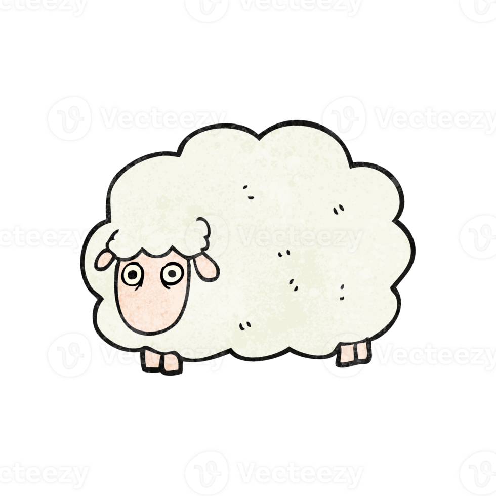 main texturé dessin animé péter mouton png