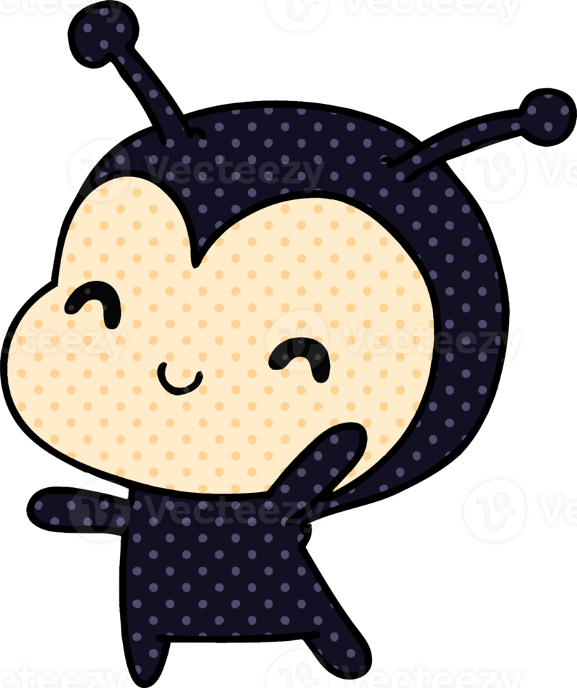 cartoon illustration kawaii of a cute lady bug png