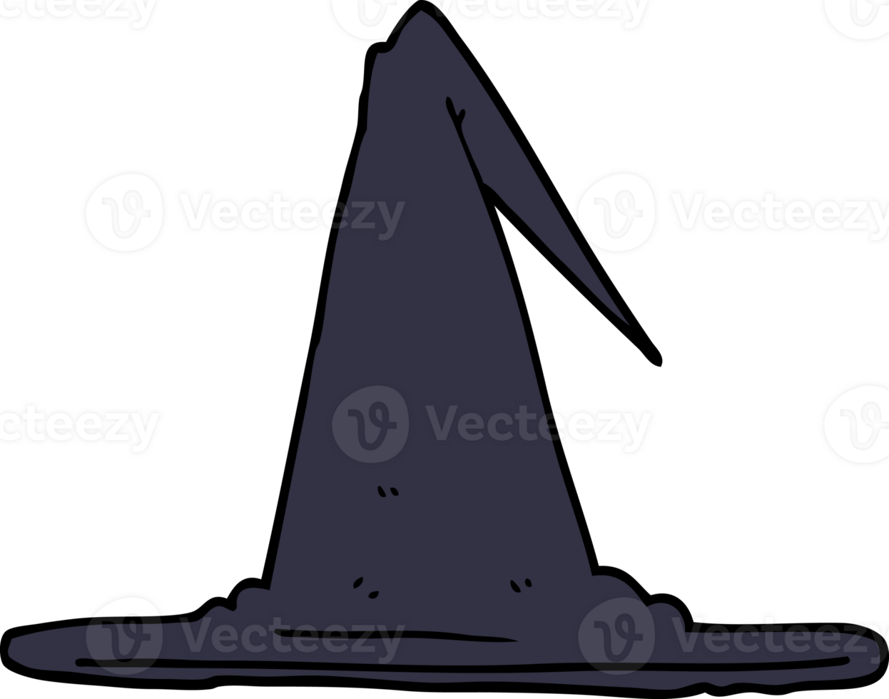 cartoon doodle witch hat png