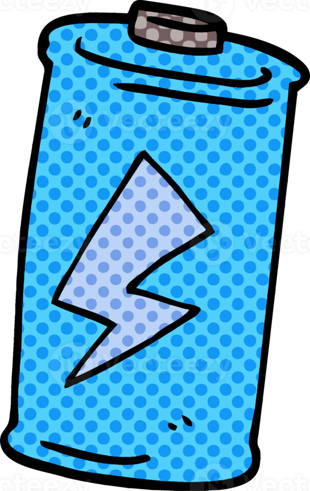 cartoon doodle battery png