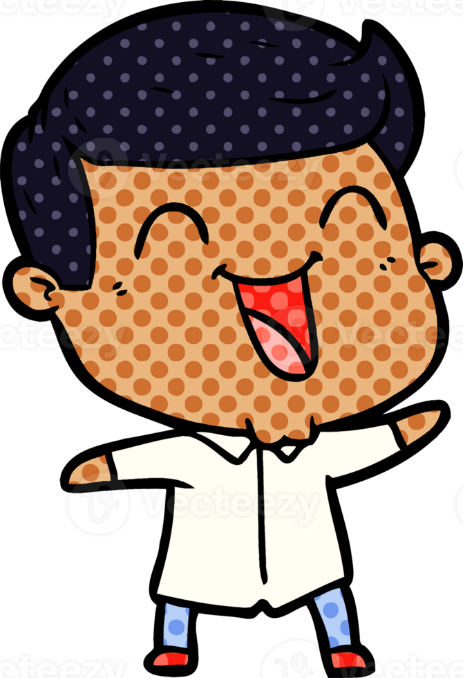 cartoon man laughing png