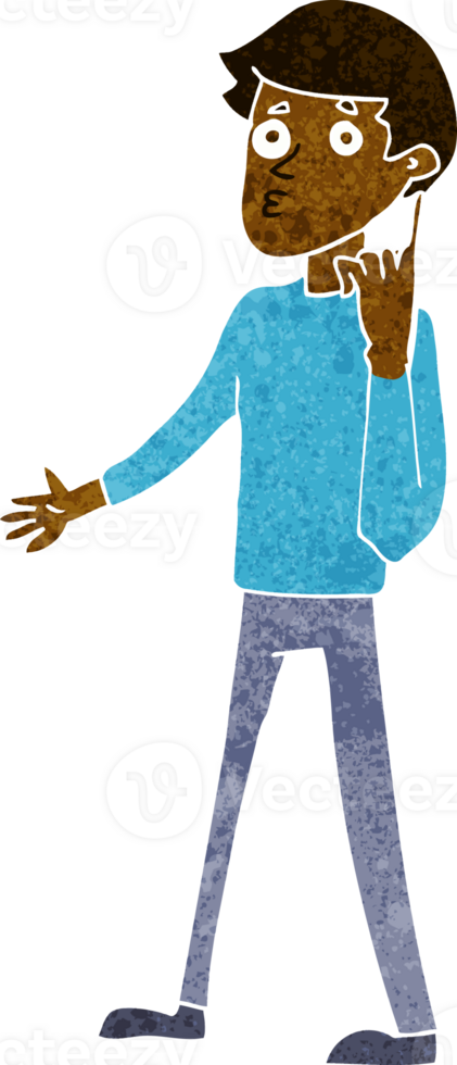 cartoon man asking question png